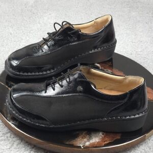 Finn Comfort Leather Hanoi Oxfords Comfort Black Germany 42 with 41 insoles